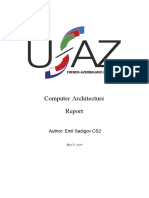 Computer Architecture: Author: Emil Sadigov CS2