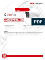 Ds-2Cd2047G1-L 4 MP Colorvu Fixed Bullet Network Camera