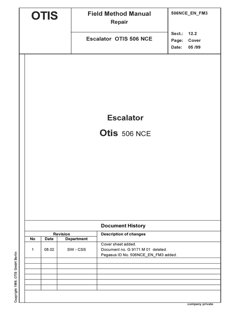 506nce En Fm3 Escalator Screw