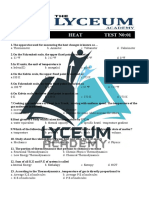 Physics-Xii Heat TEST N0:01