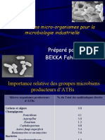 Chapitre II Le Choix Des MRG Pour La Microbiologie Industrielle