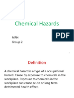 Chemical Hazards: MPH Group 2