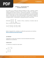 TALLER ÁLGEBRA DE MATRICES
