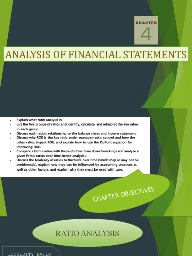 Financial Statement Ratio Analysis Guide | PDF | Financial Capital ...