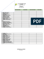 Sta Ignacia High School Grade 8 Module 8 Class List