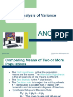 Analysis of Variance: Anova