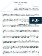 B. Marcello Sonata in La Minore Flute Part