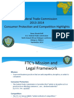 U.S. Federal Trade Commission 2013-2014 Consumer Protection and Competition Highlights