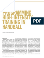 Programming High-Intensity Training in Handball: Sports Science
