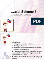 Social Science 7: Jose Rizal Life, Work and Writings