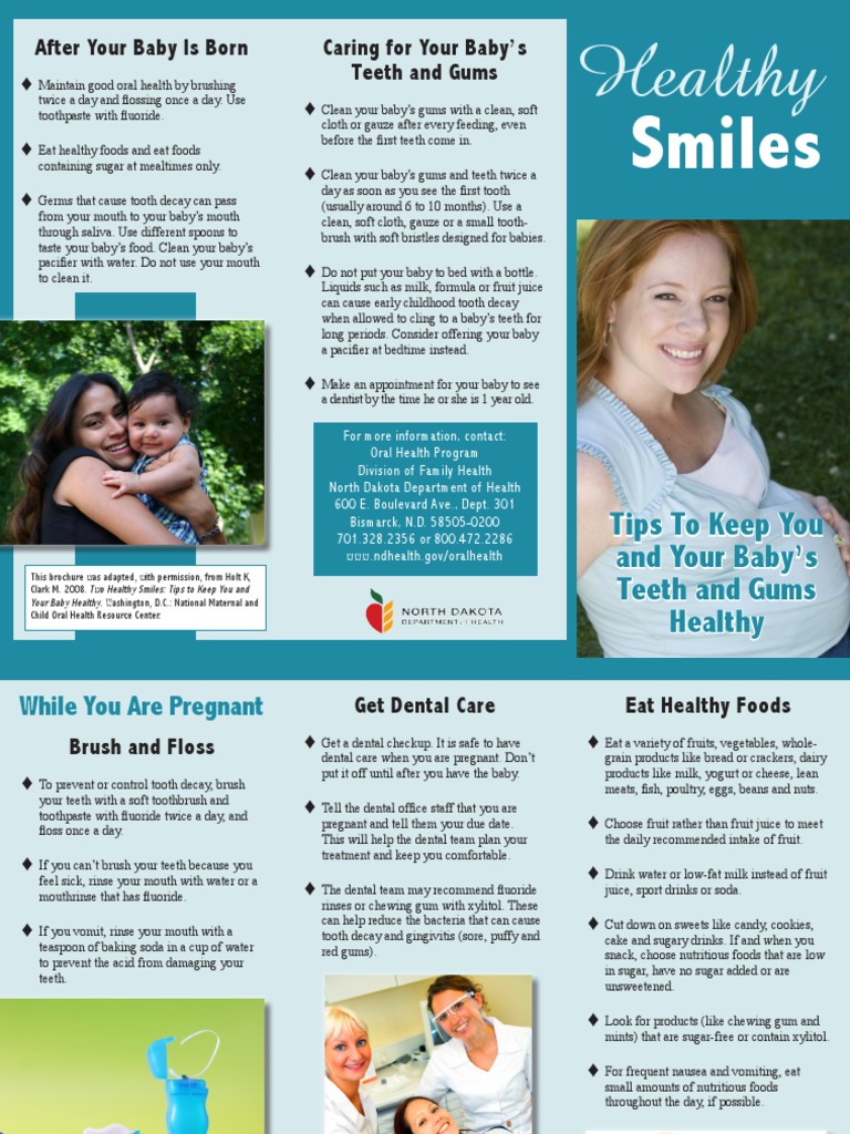 Pregnancy Brochure | PDF | Oral Hygiene | Health Sciences