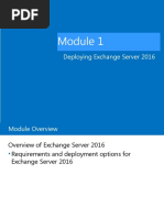 Deploying Exchange Server 2016