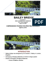 Bailey Bridge: Comprehensive Training For DPWH Field Engineers April 22, 2013