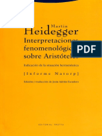 Heidegger, Martin - GA 62 -  Interpretaciones fenomenologicas sobre Aristoteles. Indicacion de la situacion hermeneutica [Informe Natorp].pdf