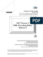 HL7 Version 2 XML Encoding Rules, Release 2