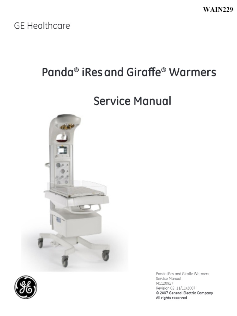Panda® Iresand Giraffe ® Warmers Service Manual | PDF
