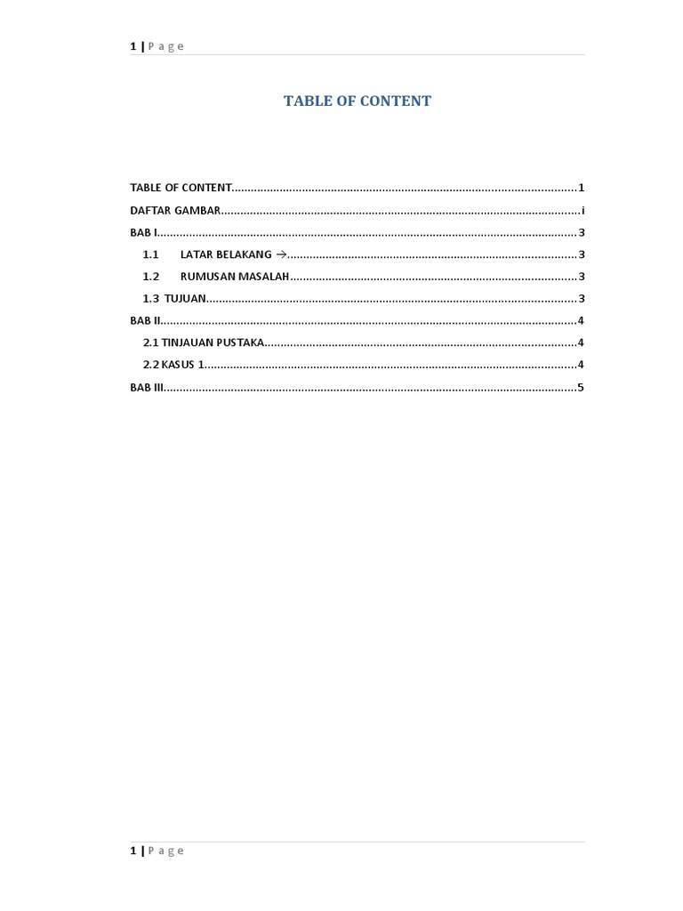Panduan Tabel Konten Makalah | PDF | Teknologi & Rekayasa