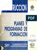 Construcción Autogestionada Planes Programas 1991 PDF