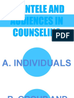 Clientele and Audiences in Counseling