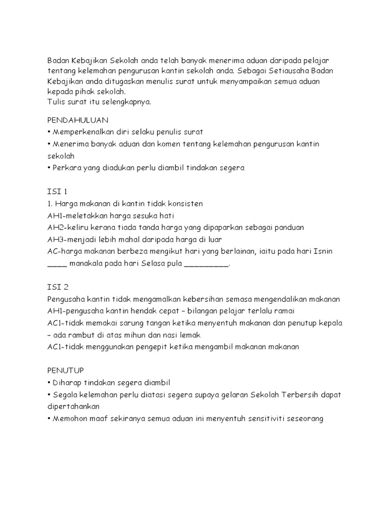 Surat Rasmi Pdf