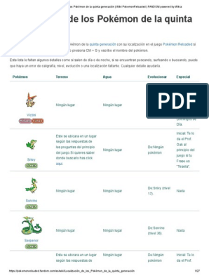 Categoría:Pokémon de tipo planta, Wiki PokemonReloaded