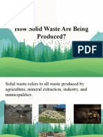 How Solid Waste Are Being Produced