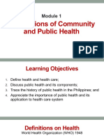 Foundations of Community and Public Health