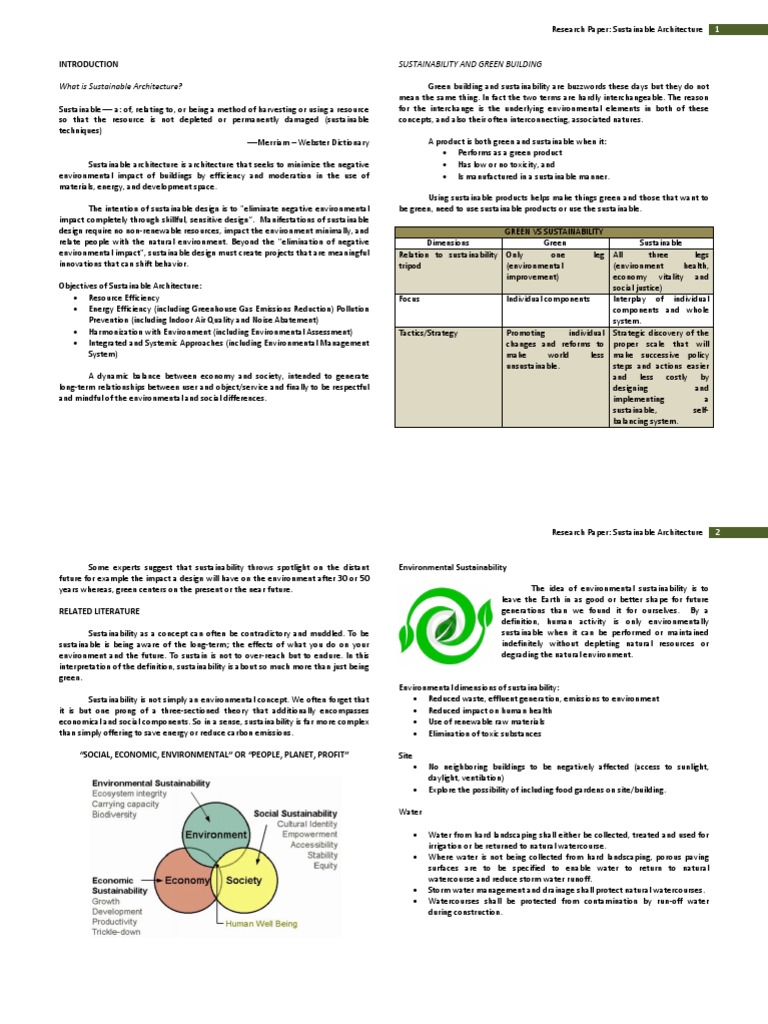 Essential Guide to Sustainable Architecture | PDF | Sustainable ...