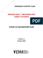 DRAFT Virginia COVID 19 Vaccine Campaign Plan Version 1.1 1