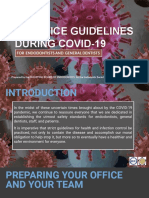 Practice Guidelines During Covid-19: For Endodontists and General Dentists