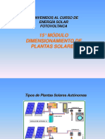 14° MÓDULO Dimensionamiento de Plantas Solares