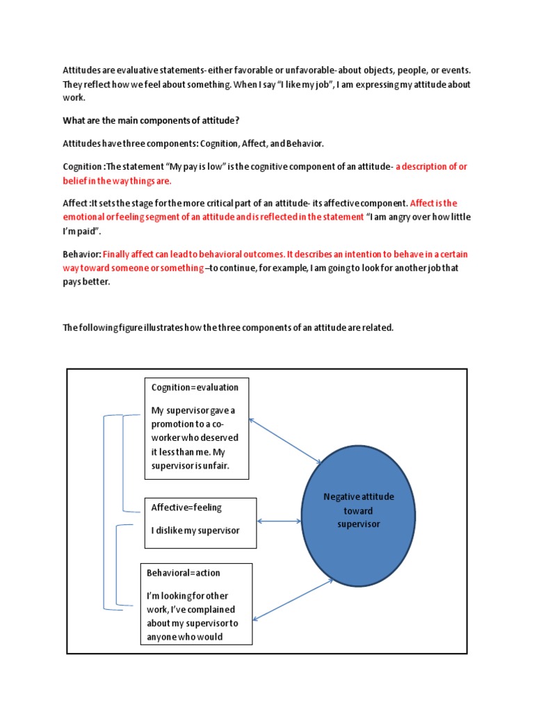 Attitudes Are Evaluative Statements | PDF | Career & Growth