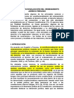 La Constitucionalización Del Ordenamiento Jurídico Peruano