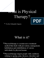 What Is Physical Therapy?: For The Orthopedic Surgeon