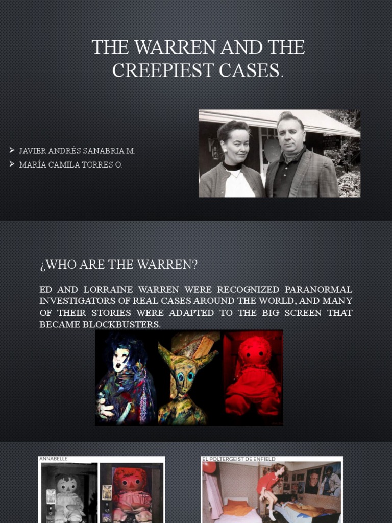 The Warren and The Creepiest Cases.: Javier Andrés Sanabria M. María ...