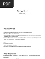 Sequelize: ORM For Node - Js