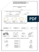 Evaluación de Inglés Tercer Periodo