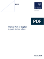 Oxford Test of English: A Guide For Test Takers