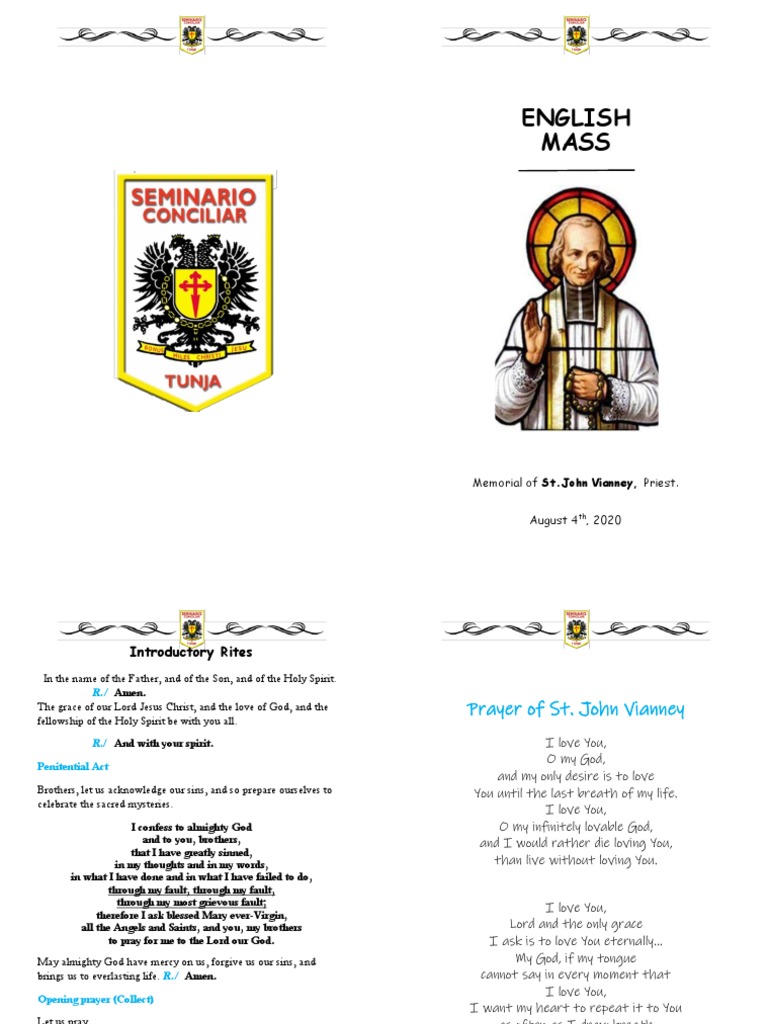 Misa en Ingles 2020... | PDF | Eucharist | Abrahamic Religions