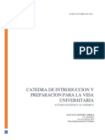 Catedra Introduccion A La Vida Universitaria PDF