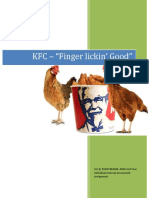 KFC - "Finger Lickin' Good": Sec B, 09XQCMA006, MBA 2nd Year Individual Internal Assessment Assignment