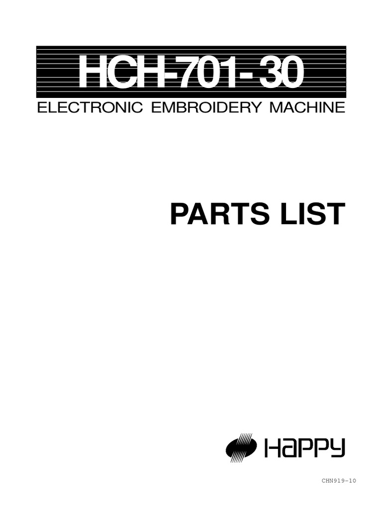 HCH-701 Parts List | PDF