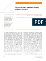 Should Donor Body Mass Index Influence Kidney Utilization by Transplant Centers?