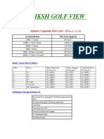 Antriksh Golf View II: Dealers Corporate Price List - II