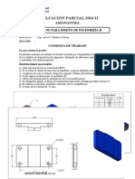 Evaluación parcial 2016-II de Dibujo para Diseño de Ingeniería II