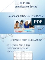 Comunicación Escrita-Repaso para El Examen TERMINADO