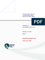 TEchnical Report PAH Silver Ore PDF