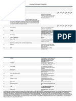 Income Statement Template PDF