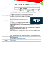 Speaking Session /workshop: Lesson Plan
