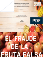Presentacionde Fraude de La Fruta Falsa